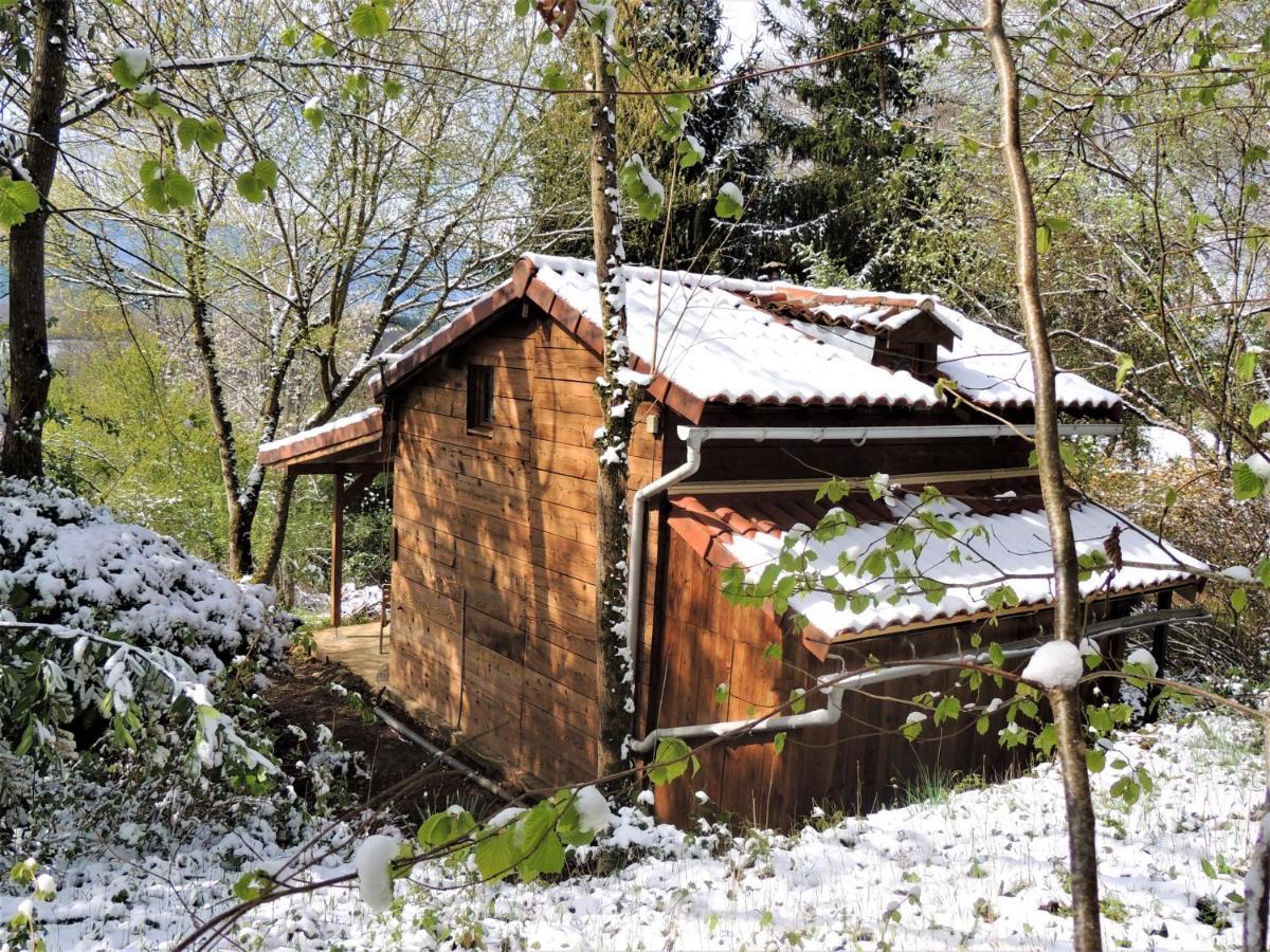 Cabane Dans Les Bois Avec Vue Sur Les Pyrenees Saint-Laurent-de-Neste Eksteriør bilde