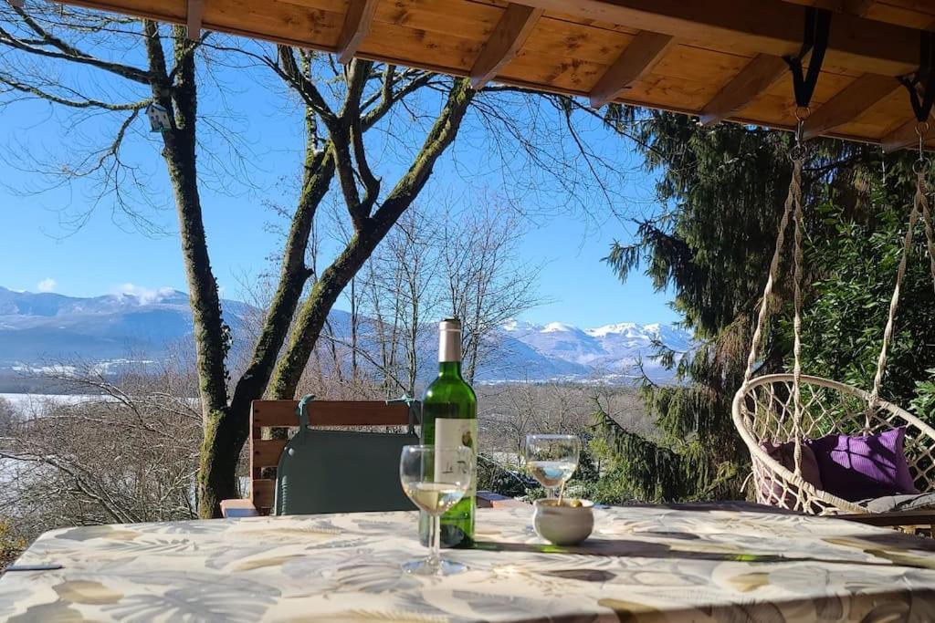 Cabane Dans Les Bois Avec Vue Sur Les Pyrenees Saint-Laurent-de-Neste Eksteriør bilde